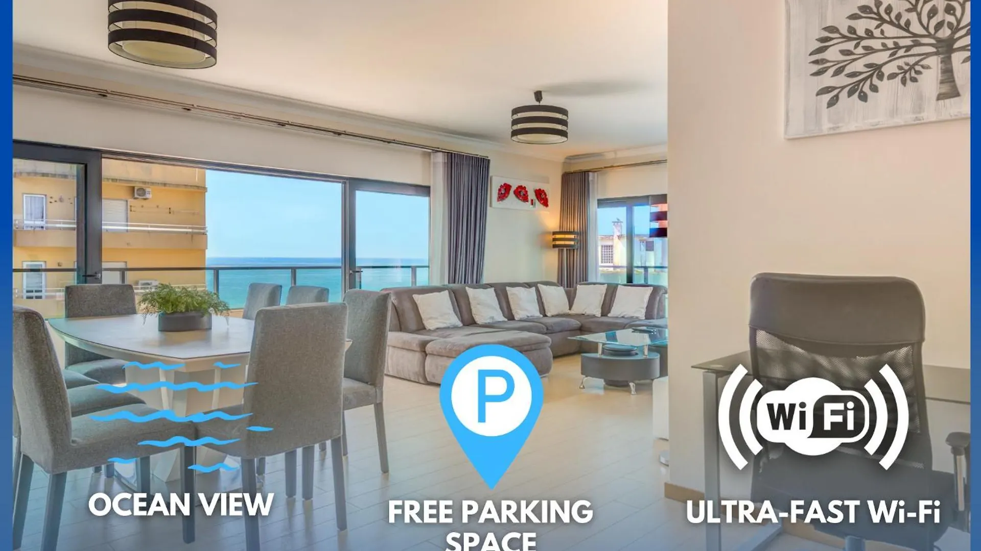 Sunscape Rocha Prime - Oceanview - Wifi - Parking Apartment Portimao